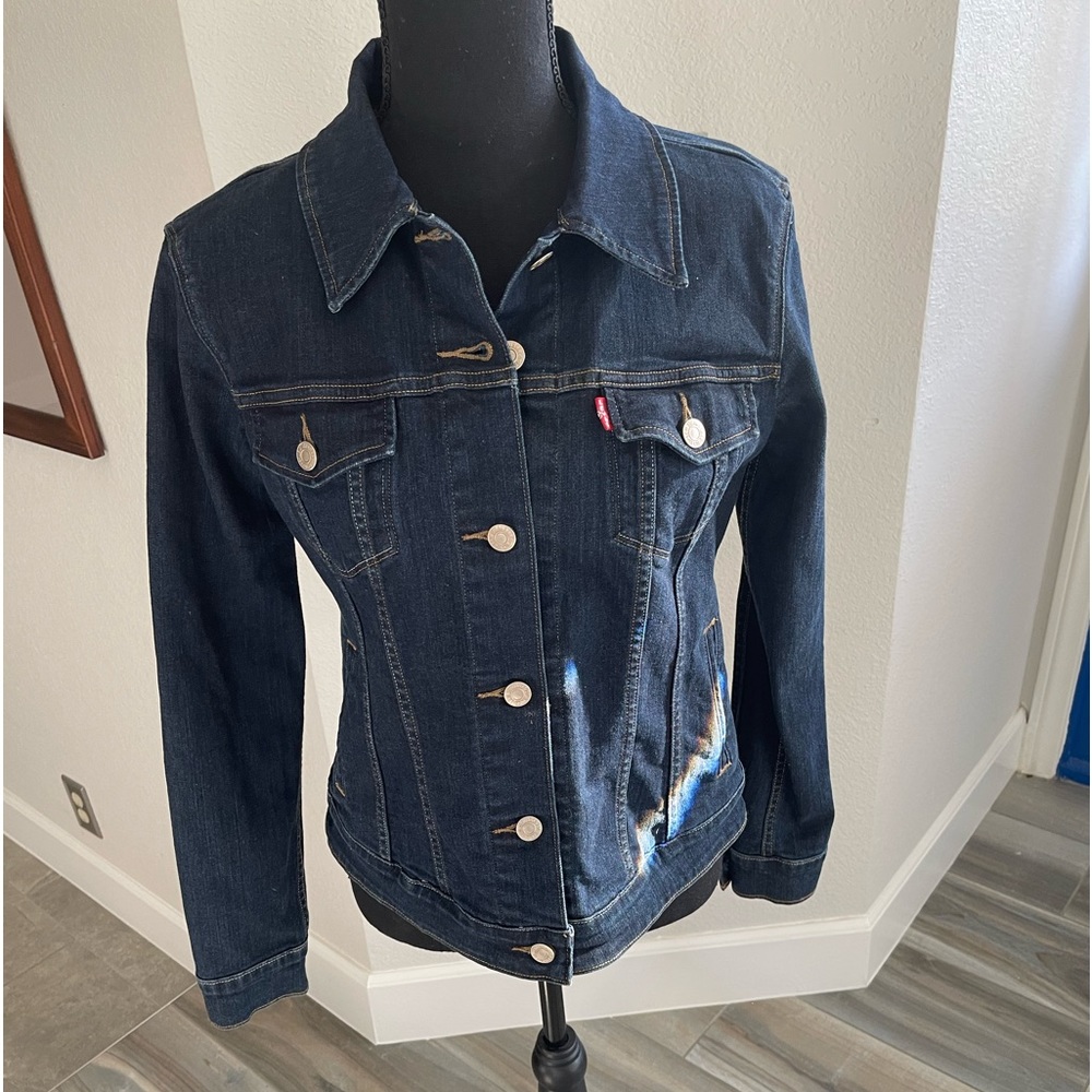 Levi's Blue Denim Jacket Size M NWOT